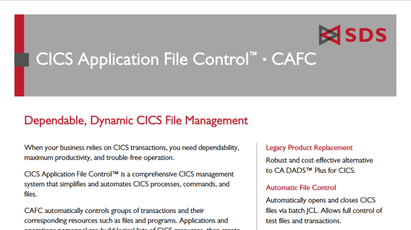 Datasheet CAFC Datasheet