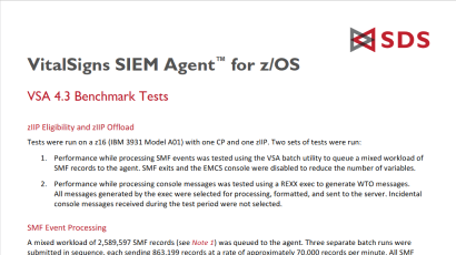 VSA 4.3 Benchmark White Paper