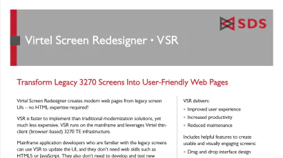 Datasheet VSR Datasheet