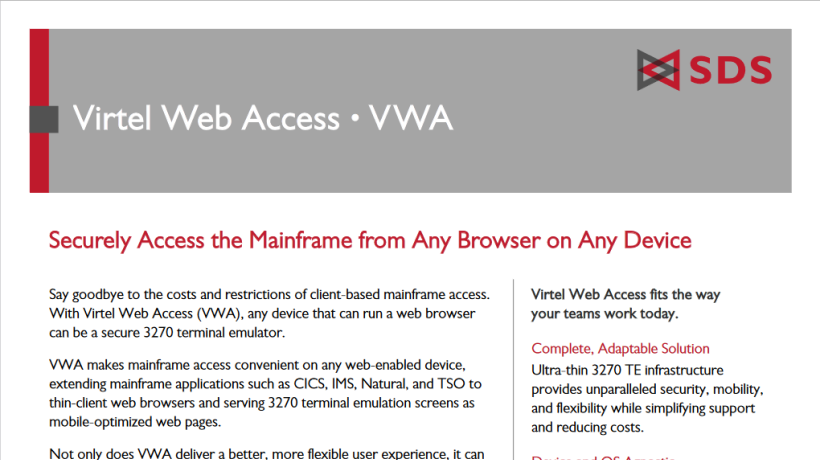 VWA datasheet