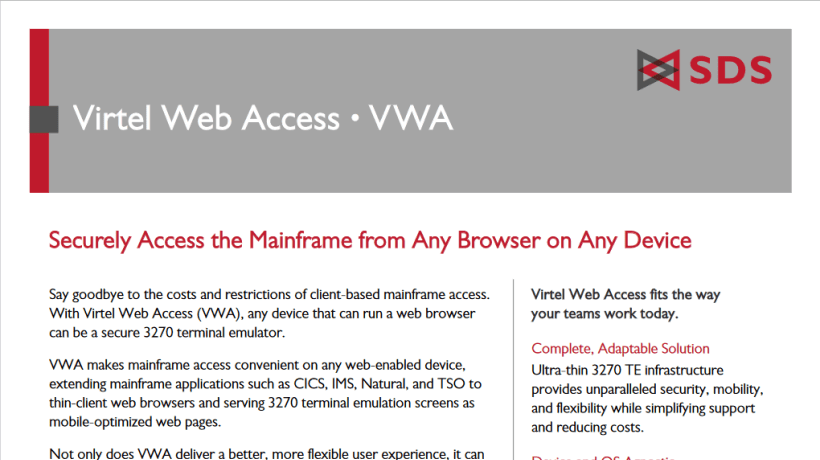 VWA datasheet
