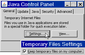 Java Control Cache