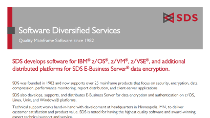 SDS datasheet