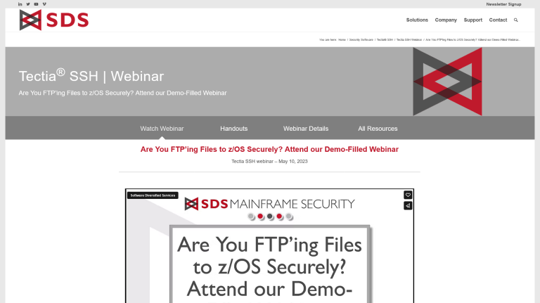 SFTP webinar page - May 10, 2023