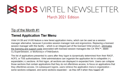 Virtel newsletter - Mar 20211