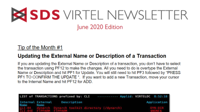 Virtel newsletter - June 2020