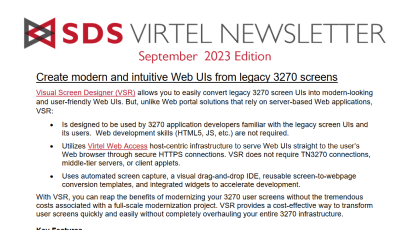 Virtel Newsletter: Sep 2023