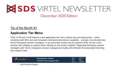 Virtel newsletter - Dec 2020