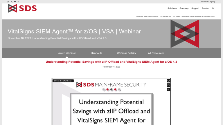 VSA Webinar page - Nov 2023