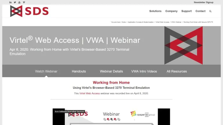 VWA webinar page - Apr 2020