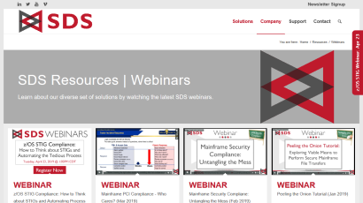 All SDS Webinars